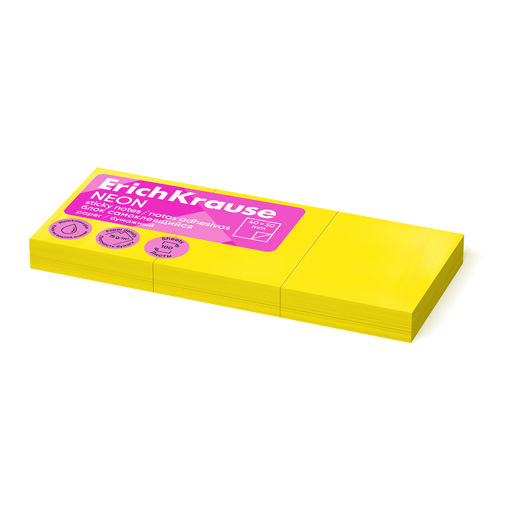 Picture of EK STICKY NOTES 50X40MM NEON YELLOW